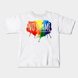 No Shame Rainbow Kids T-Shirt